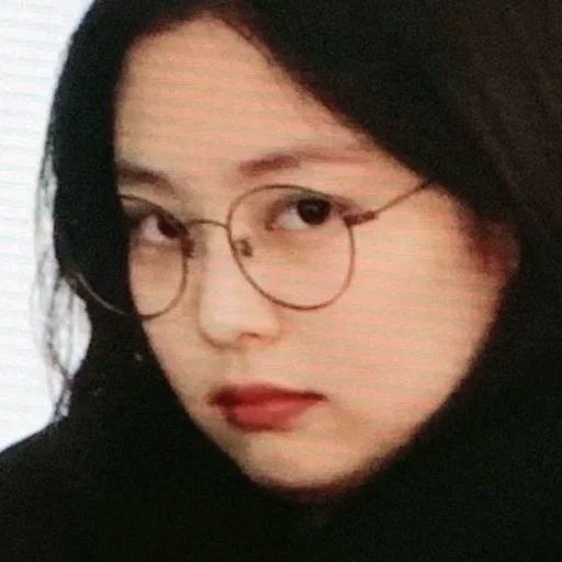 human face glasses lip