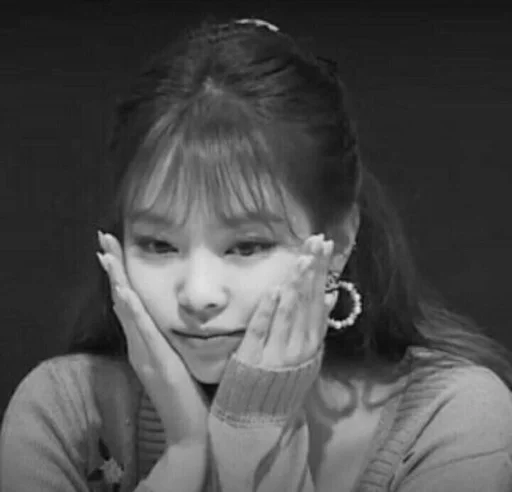 person human face black and white