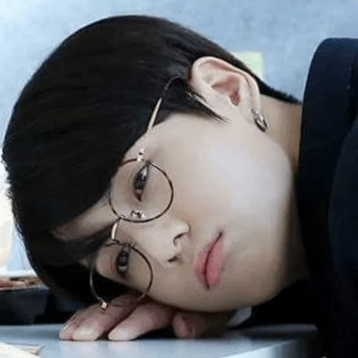 person human face black hair