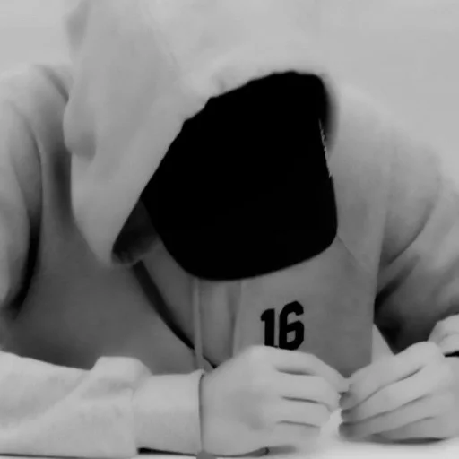 black and white person nail