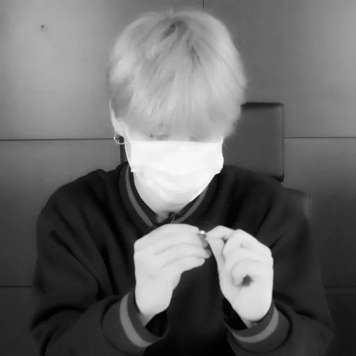 person black and white wall