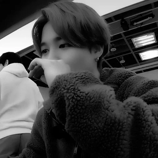 person human face black and white