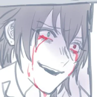 Sticker джиро кин момент - 6