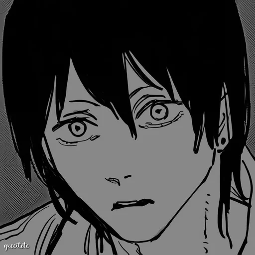 anime human face sketch