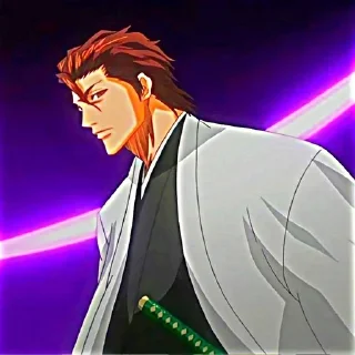 Стикер ☔️Айзен Сосуке☔️ @animestikersp - 0