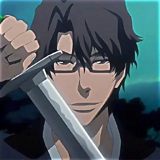 Стикер ☔️Айзен Сосуке☔️ @animestikersp - 5