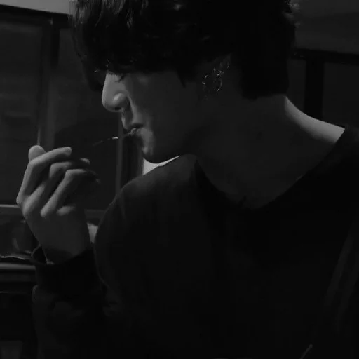 person black and white human face