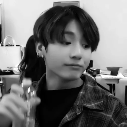 person human face black and white