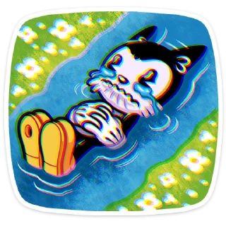 Стикер Кот Джо :: @stickroom - 5