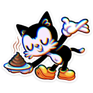Стикер Кот Джо :: @stickroom - 4