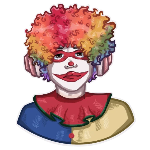 painting sketch clown