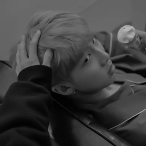 black and white human face person