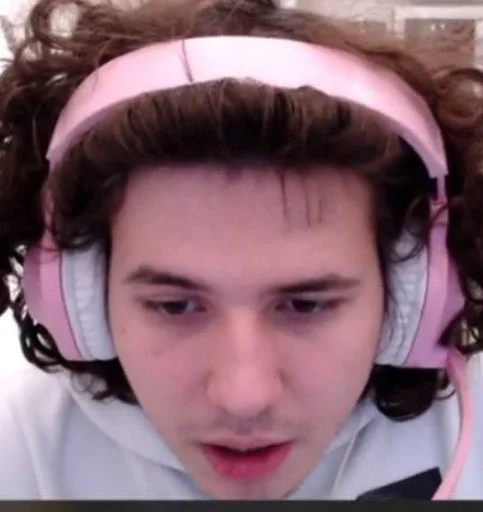 headphones person human face