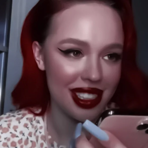 person lipstick human face