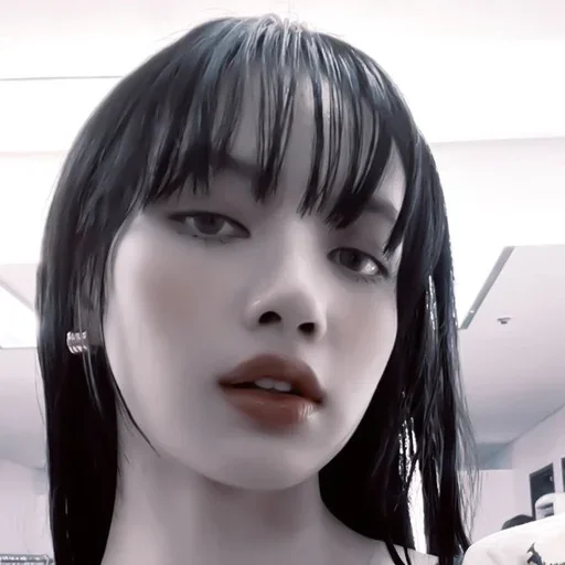 lip bangs human face