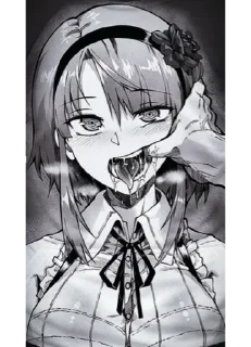 Sticker тянка - 1