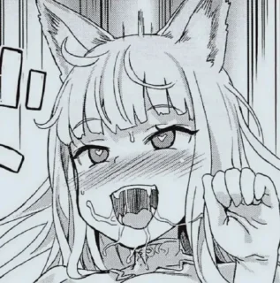 Sticker тянка - 11