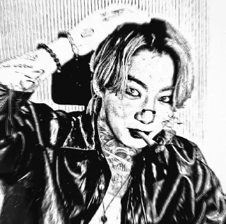 Sticker ᴀᴧьɸᴀ ᴄᴀʍᴇц чᴏнᴦуᴋи. by @fayrly - 7