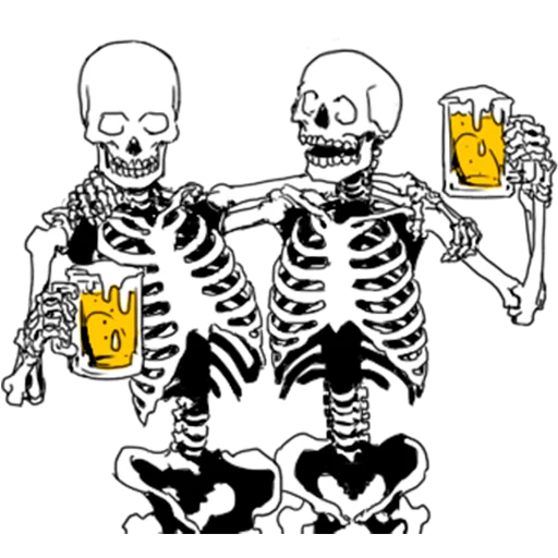 череп рисование эскиз