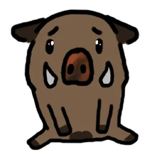 Стикер кабанчик - 11