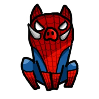 Стикер кабанчик - 8