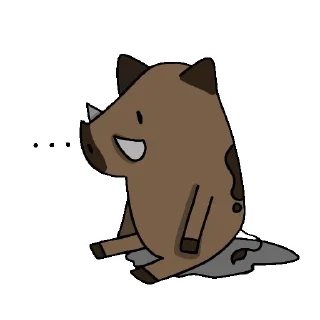 Стикер кабанчик - 3