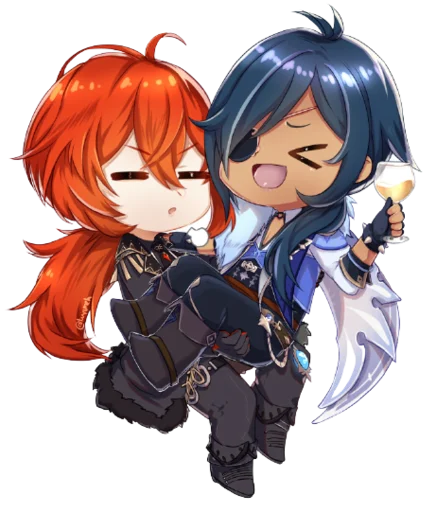 Sticker Кэйа - @i_Love_Akame - 11