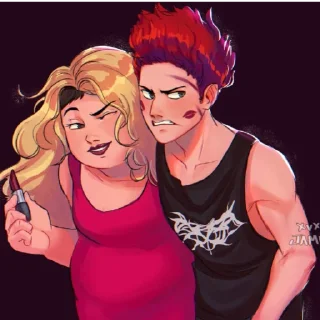 Sticker дурачкинс беловед - 5