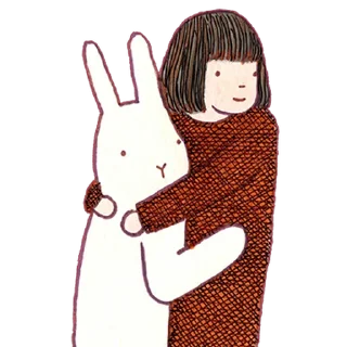 Стикер ᘛ⁠⁐̤⁠ᕐ⁠ᐷ обнимули → @svalkablin - 5