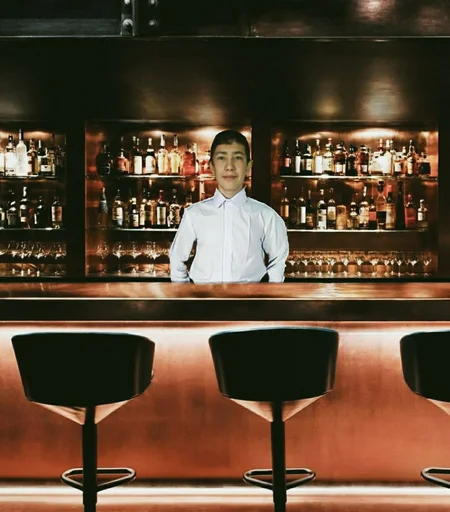 person indoor furniture