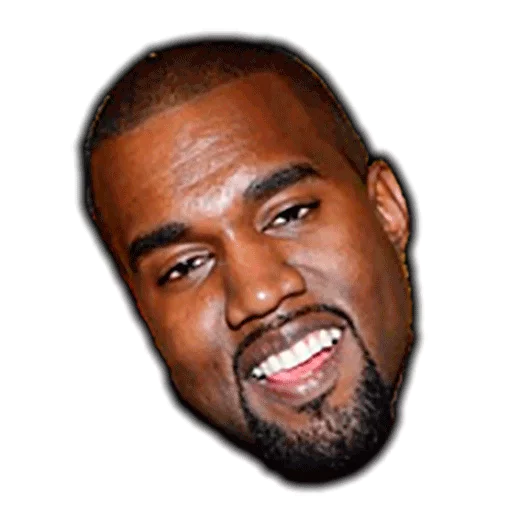 Стикер kanye west faces - 3