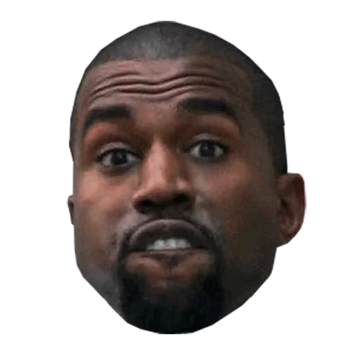 Стикер kanye west faces - 0