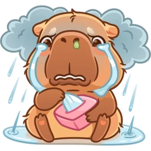 Sticker kapibaryok_by_MoiStikiBot - 1