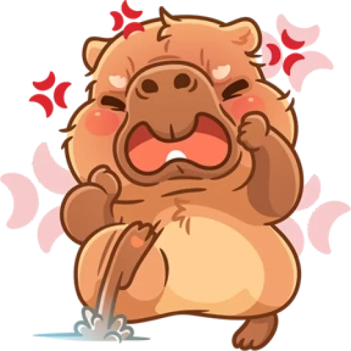 Sticker kapibaryok_by_MoiStikiBot - 1