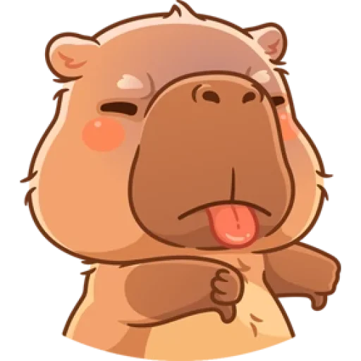 Sticker kapibaryok_by_MoiStikiBot - 1