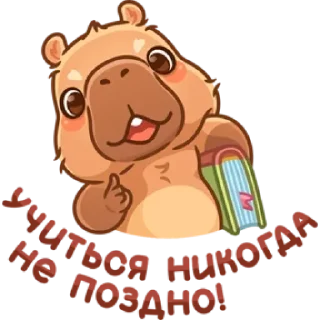 Стикер Капибарное настроение @MoiStikiBot - 11