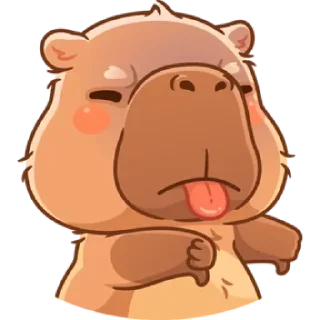 Стикер Капибарное настроение @MoiStikiBot - 5