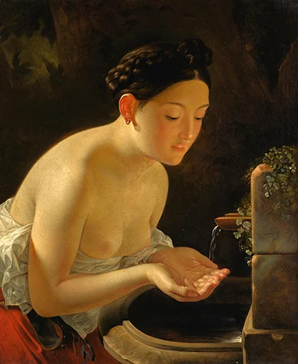 painting human face drawing