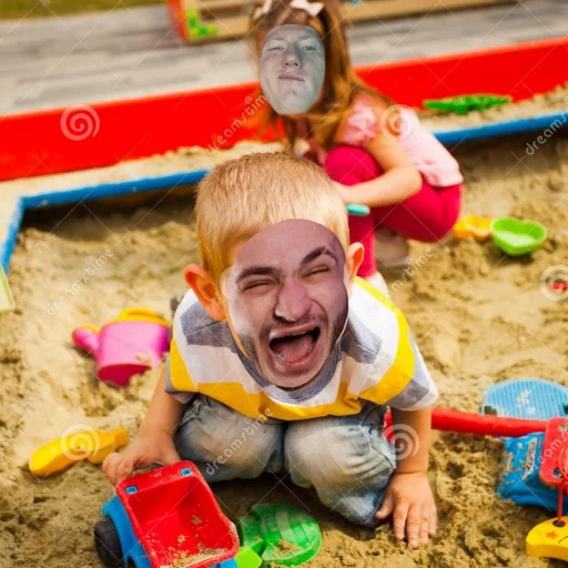 human face ground toddler