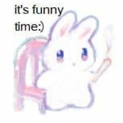 bunny cartoon text