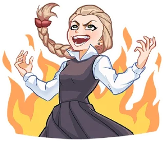 Стикер Катя без надписей @TgSticker - 4