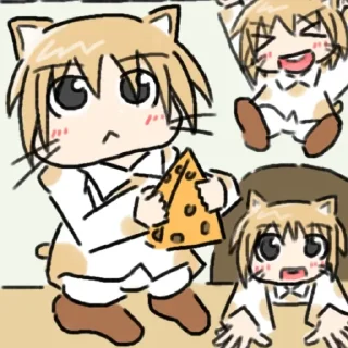 Стикер 🖍️ рАзнацв3тни м3лк1 @an1meshn4yawik1pedia - 2