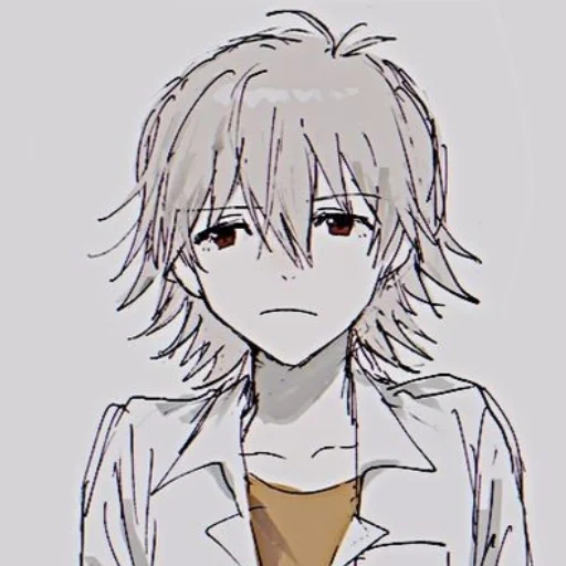Стикер Kaworu Nagisa by @stickerhut - 10