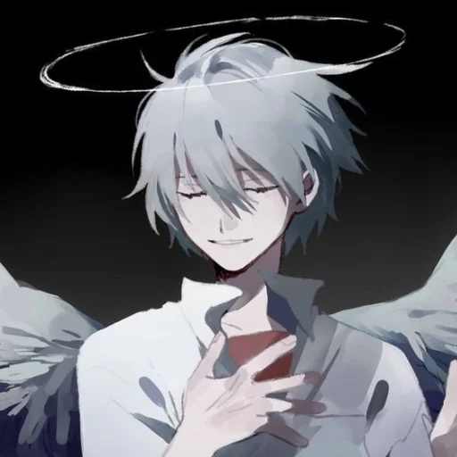 Стикер Kaworu Nagisa by @stickerhut - 3