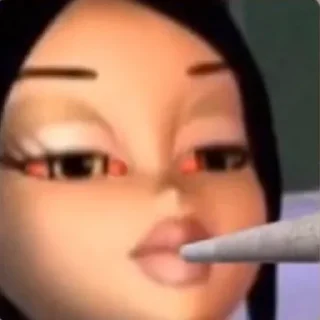 Sticker пуси джуси на тусе - 6