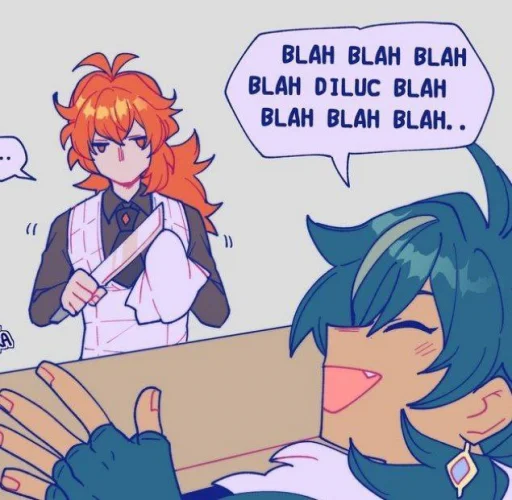 Стикер ~кейлюки канон~ (@itsgensharts) - 10