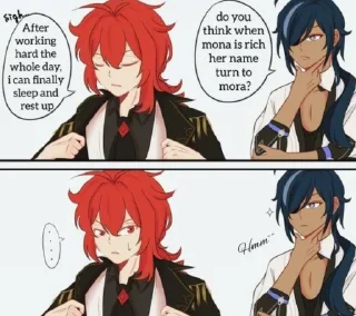 Стикер ~кейлюки канон~ (@itsgensharts) - 4