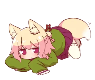 Стикер kemomimi-chan by @orimof - 8