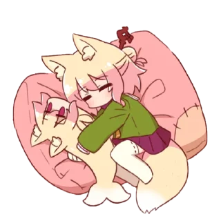 Стикер kemomimi-chan by @orimof - 2