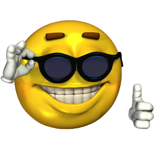 cartoon smile goggles